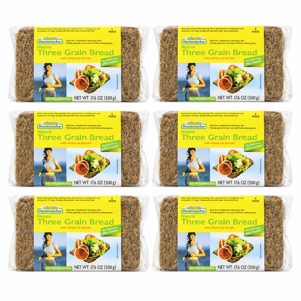 Mestemacher Three Grain Bread 17.6-oz Mestemacher